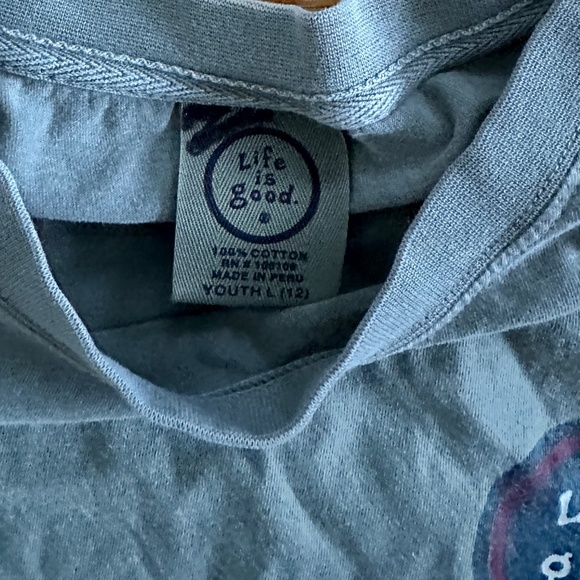 Life Is Good Youth Long-Sleeve Football Tee (L) - Picture 11 of 13